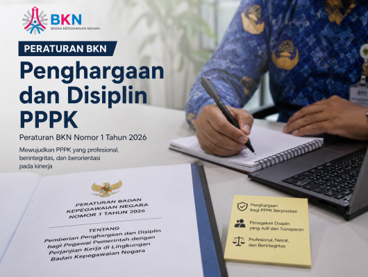 Thumbnail for the post titled: BKN Terbitkan Aturan Baru Penghargaan dan Disiplin PPPK, Dorong Profesionalisme ASN